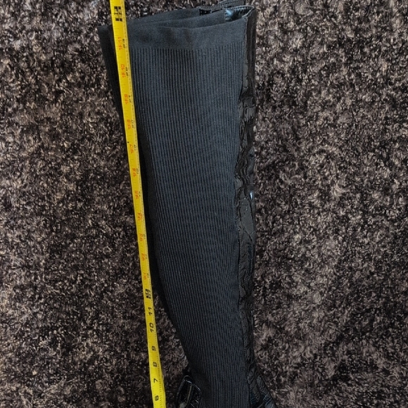 Elegant Azalea Wang Black Over-the-Knee Boots - Picture 2 of 9